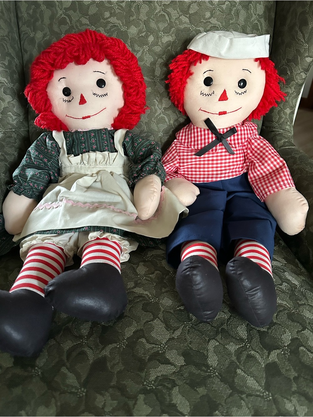 Handmade 1940’s Era Raggedy Ann & Andy